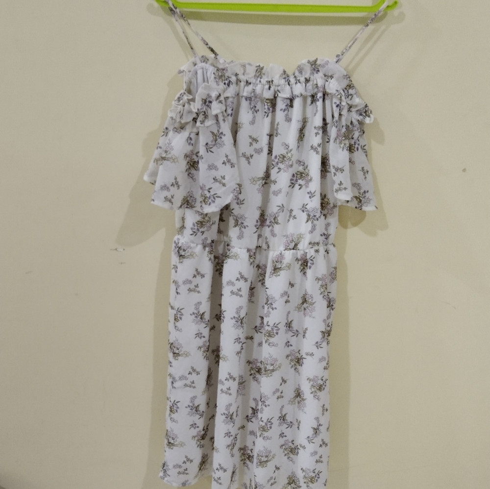 White XXL Off sholder short Dress - Picture 3 of 3